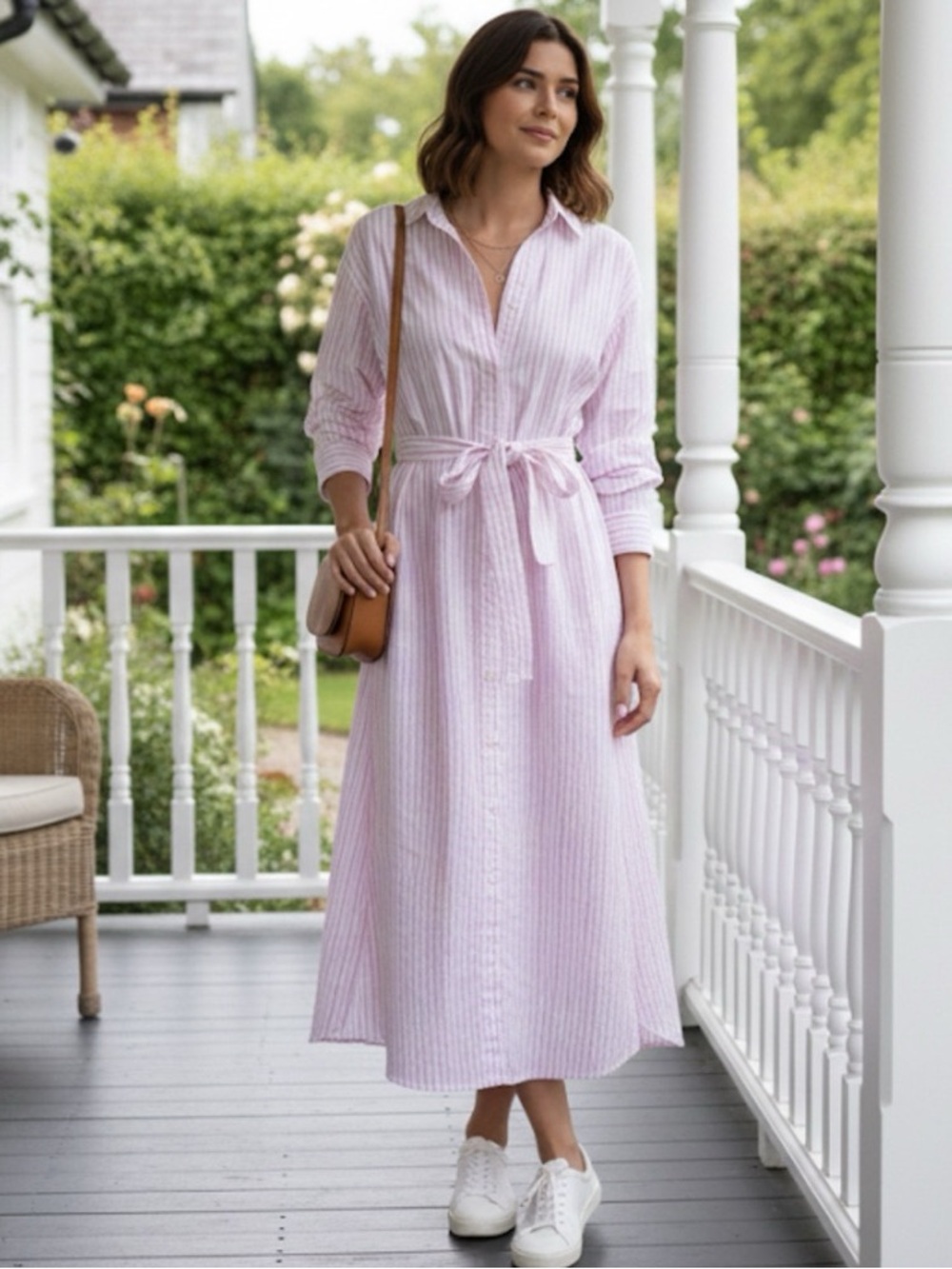 Xirena Marlowe Dress Pink White Stripe Size XS